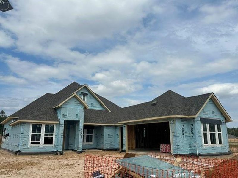 Photo of home under construction. Will be complete in August