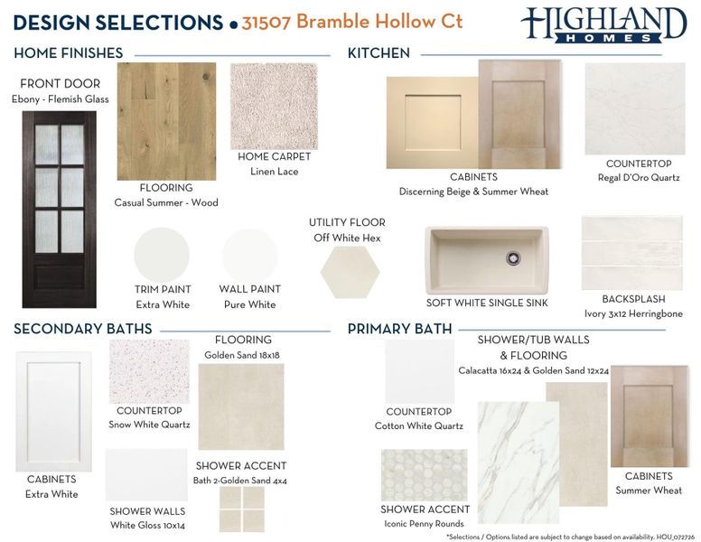 Design Selections