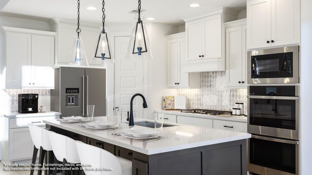 Furnished interior view inside a new home in Eldorado At Santa Rita Ranch 60', Liberty Hill (Image 10).