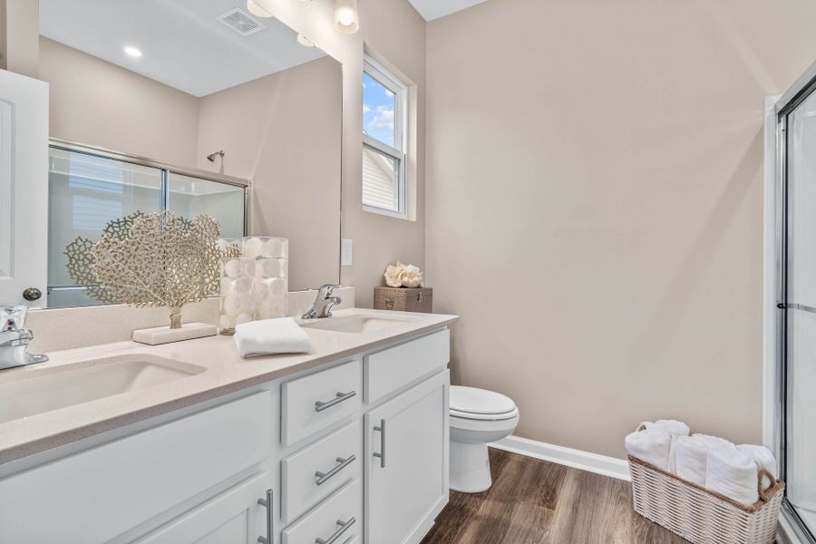 Representative furnished interior of a home built from the The Primrose by Chesapeake Homes in Terrapin, Leland (Image 5).