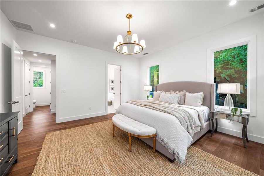 Furnished interior view inside a new home in , Powder Springs (Image 37).