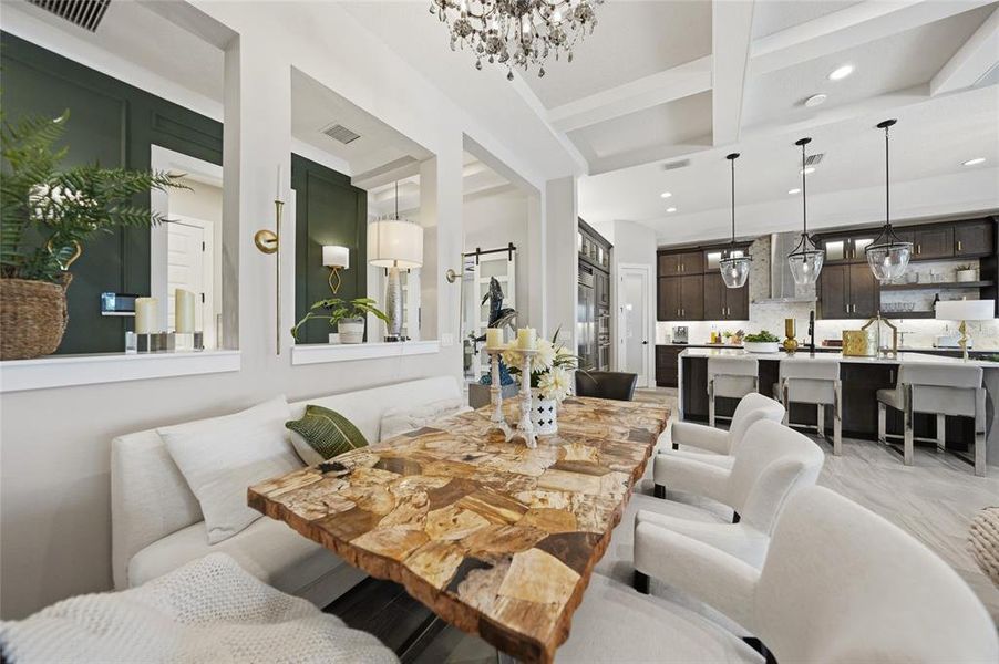 Furnished interior view inside a new home in , Venice (Image 27).