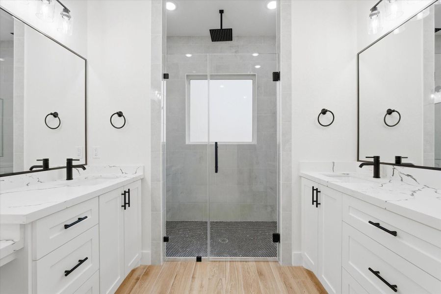 Primary bath of your dreams! A huge shower big enough for 2, separate sinks and plenty of storage! Primary bath of your dreams! A huge shower big enough for 2, separate sinks and plenty of storage!
