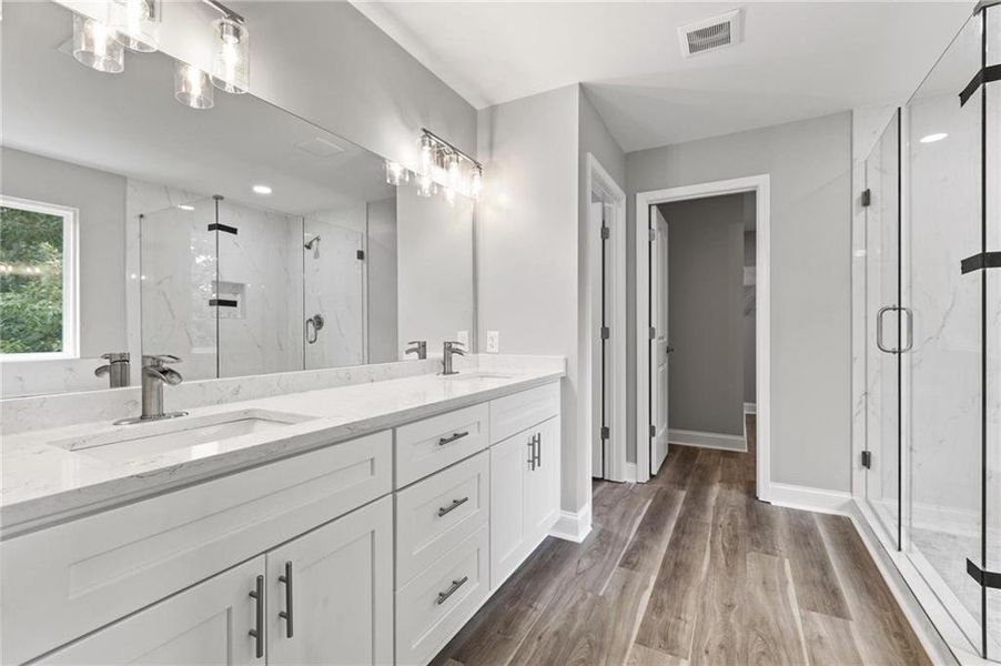 Furnished interior view inside a new home in , Douglasville (Image 9).