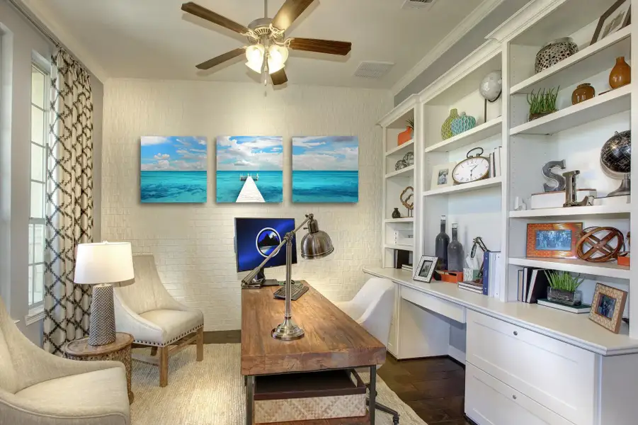 Furnished interior view inside a new home in The Hollows Canyon - 60', Lago Vista (Image 10). Furnished interior view inside a new home in The Hollows Canyon - 60', Lago Vista (Image 10).