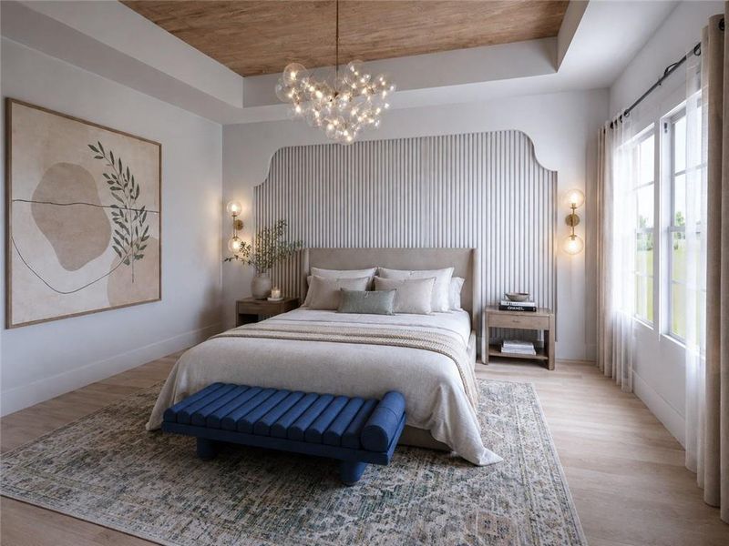 Furnished interior view inside a new home in , Milton (Image 11).