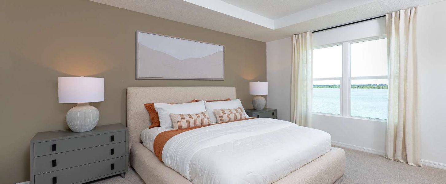 Representative furnished interior of a home built from the Surf by Ashton Woods in Catamaran Cove Townhomes, Rockledge (Image 10).