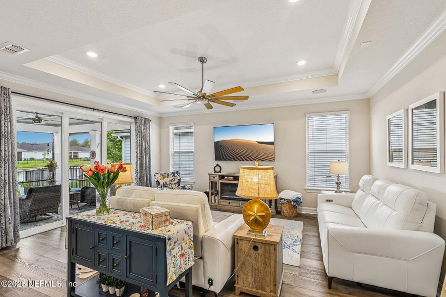 Furnished interior view inside a new home in , St. Augustine (Image 10).