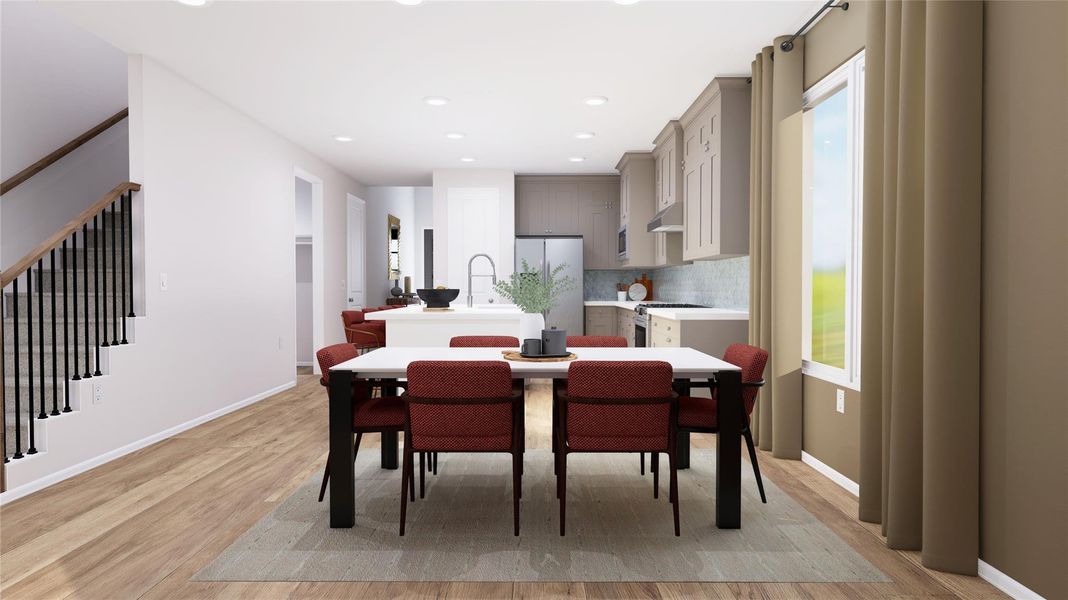 Furnished interior view inside a new home in Anniston, Katy (Image 11). Furnished interior view inside a new home in Anniston, Katy (Image 11).