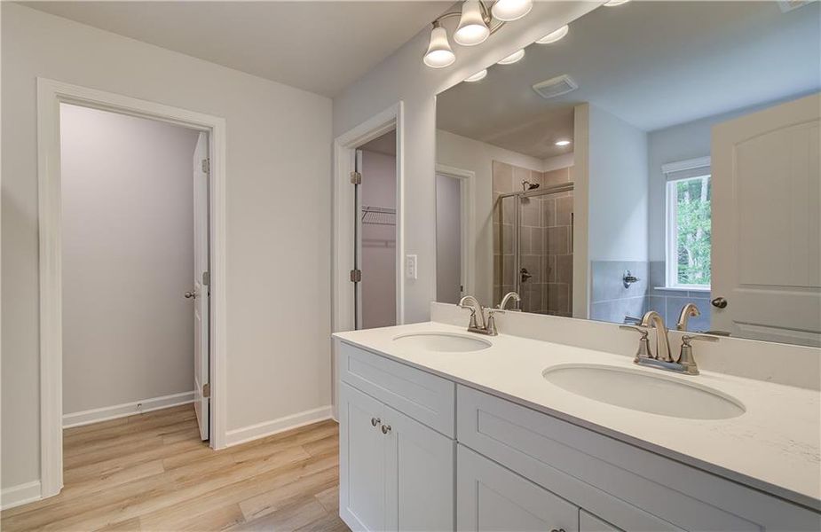 Furnished interior view inside a new home in Enclave at Evergreen, Fairburn (Image 8).