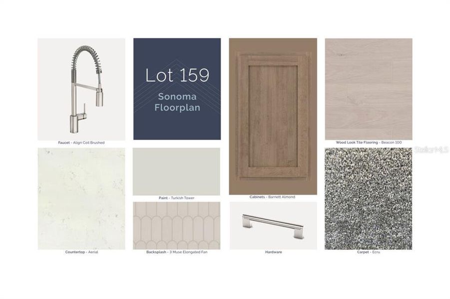 Sample of building materials used in homes in Center Lake on the Park, St. Cloud (Image 3).