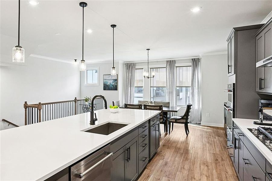 Furnished interior view inside a new home in Parkside at Mason Mill, Decatur (Image 36).
