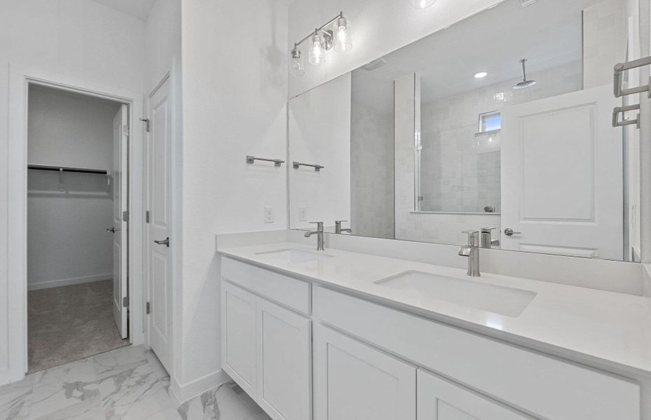 Furnished interior view inside a new home in Wolf Ranch, Georgetown (Image 10).
