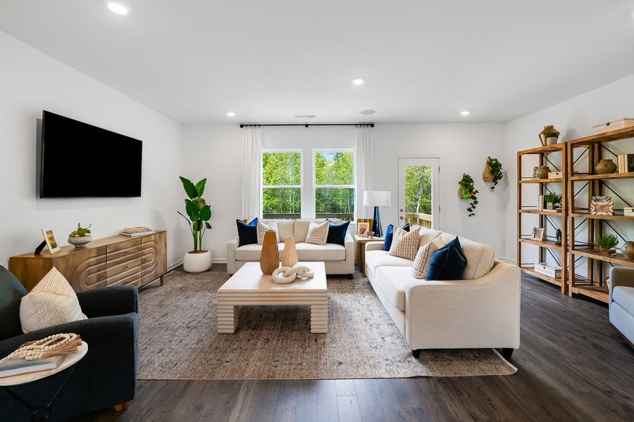 Furnished interior view inside a new home in Silverstone, Knightdale (Image 3).