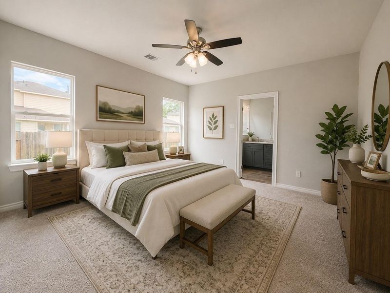 Furnished interior view inside a new home in , Splendora (Image 6).
