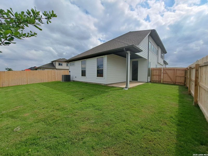 Exterior details and patio area of a home in Rhine Valley, Schertz (Image 3).