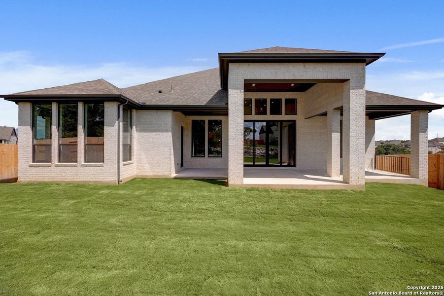 Front exterior of a new home in , San Marcos, TX, highlighting curb appeal (Image 2). Front exterior of a new home in , San Marcos, TX, highlighting curb appeal (Image 2).