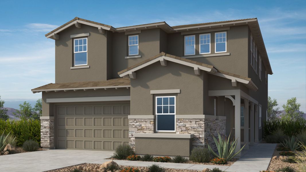 Front exterior of a home in the Verdin Discovery Collection community, located in Phoenix, AZ (Image 11).