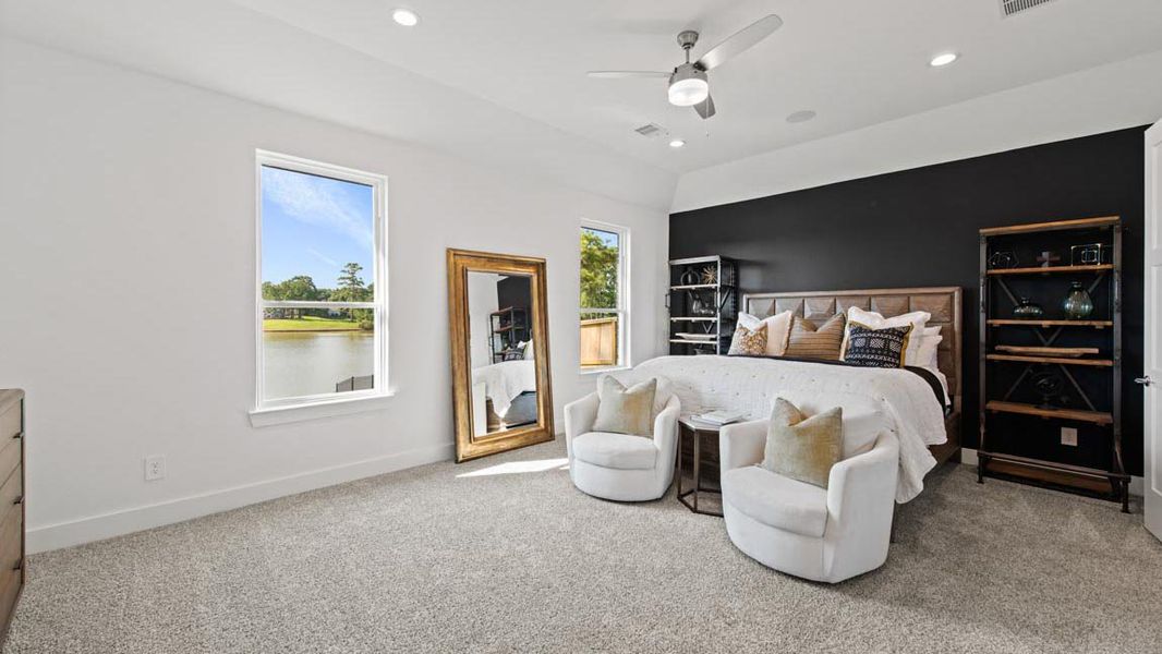 Furnished interior view inside a new home in Hills of Westlake, Conroe (Image 12).