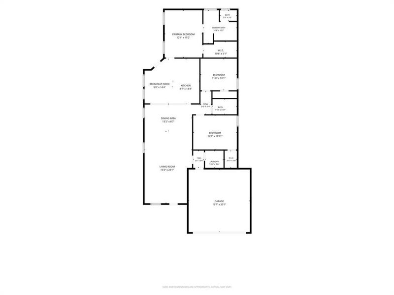 2D floor plan layout of this home in , Fort Worth, TX (Image 5).