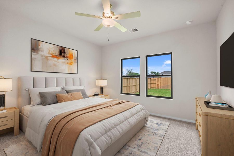Furnished interior view inside a new home in Windrose Green, Angleton (Image 12). Furnished interior view inside a new home in Windrose Green, Angleton (Image 12).