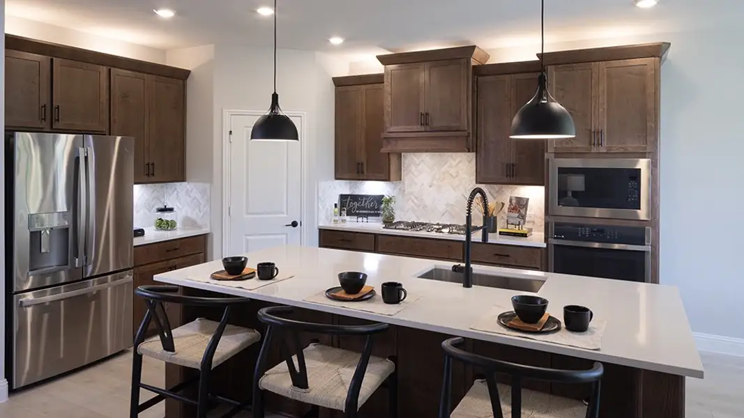 Furnished interior view inside a new home in The Ridge at Northlake, Northlake (Image 2). Furnished interior view inside a new home in The Ridge at Northlake, Northlake (Image 2).