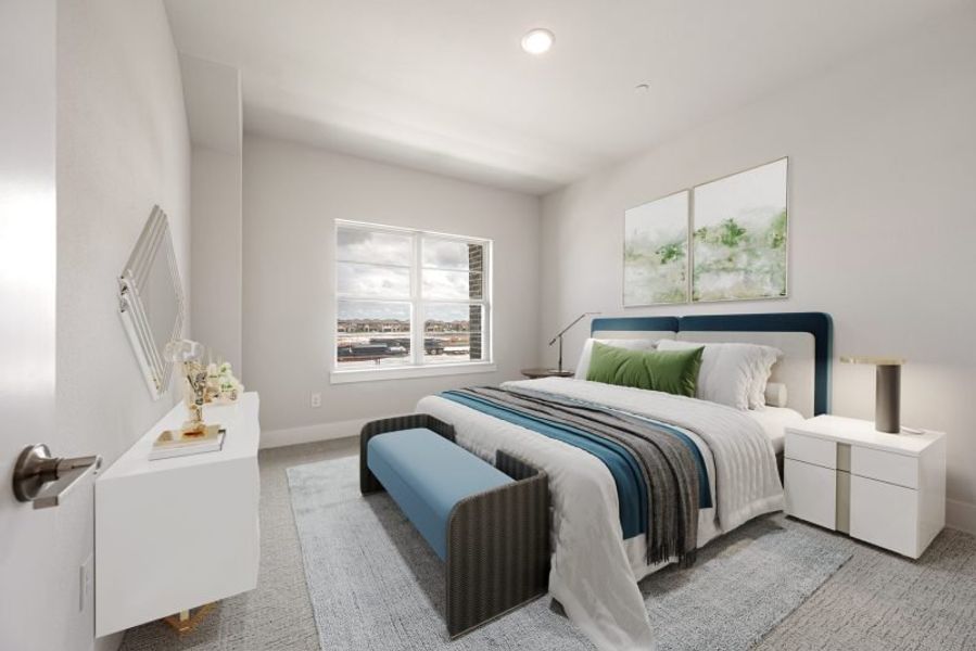 Furnished interior view inside a new home in Mosaic, Prosper (Image 23).