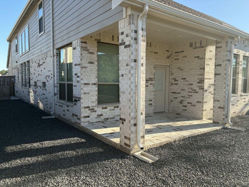 Exterior details and patio area of a home in Evergreen, Conroe (Image 18). Exterior details and patio area of a home in Evergreen, Conroe (Image 18).
