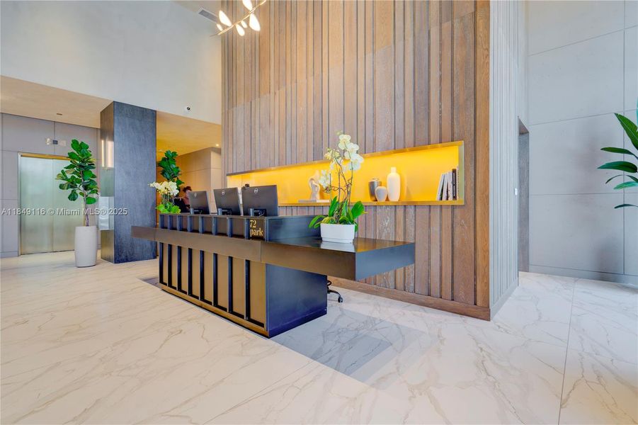 Furnished interior view inside a new home in , Miami Beach (Image 10).