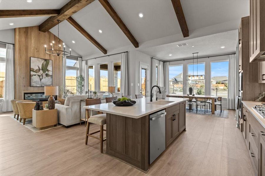 Furnished interior view inside a new home in Lariat, Liberty Hill (Image 16).