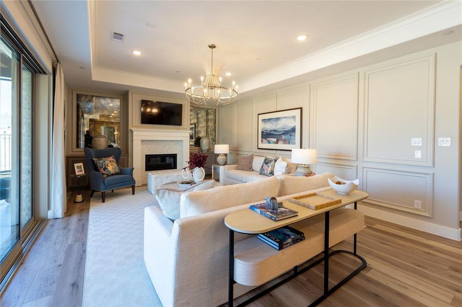 Furnished interior view inside a new home in , Prosper (Image 16).