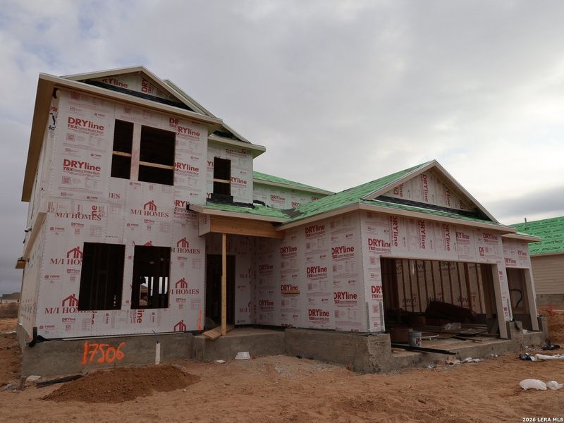 In-progress construction of a new home in Hickory Ridge, Elmendorf, TX (Image 28). In-progress construction of a new home in Hickory Ridge, Elmendorf, TX (Image 28).