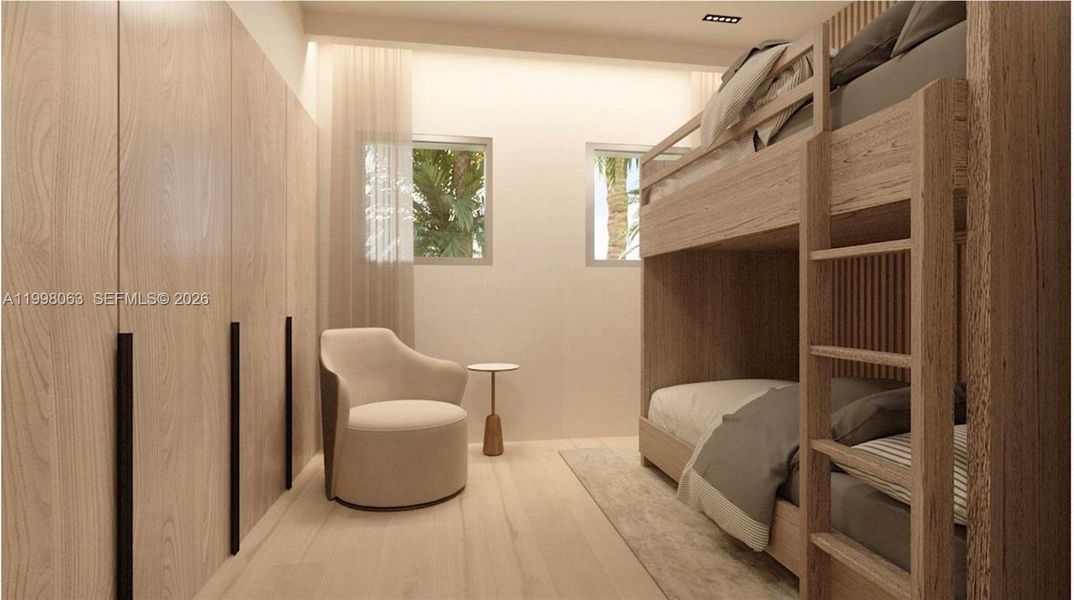 Furnished interior view inside a new home in , Miami Beach (Image 16).