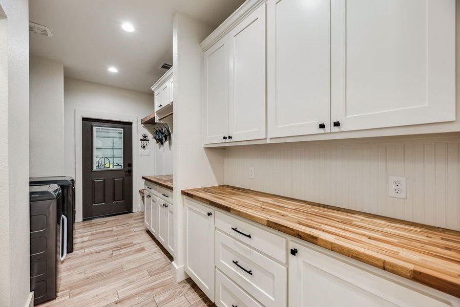 Amazing Butler's pantry, mud room and laundry