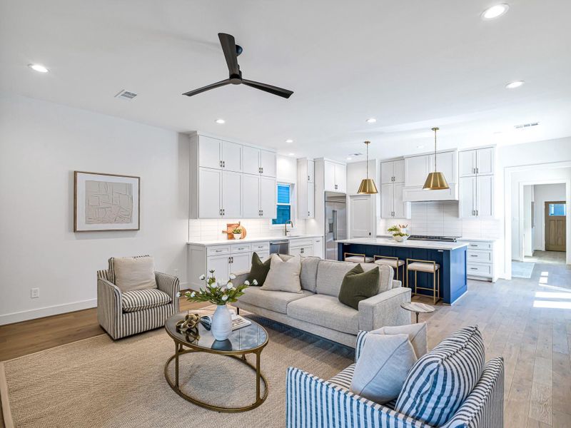 Furnished interior view inside a new home in , Houston (Image 36). Furnished interior view inside a new home in , Houston (Image 36).