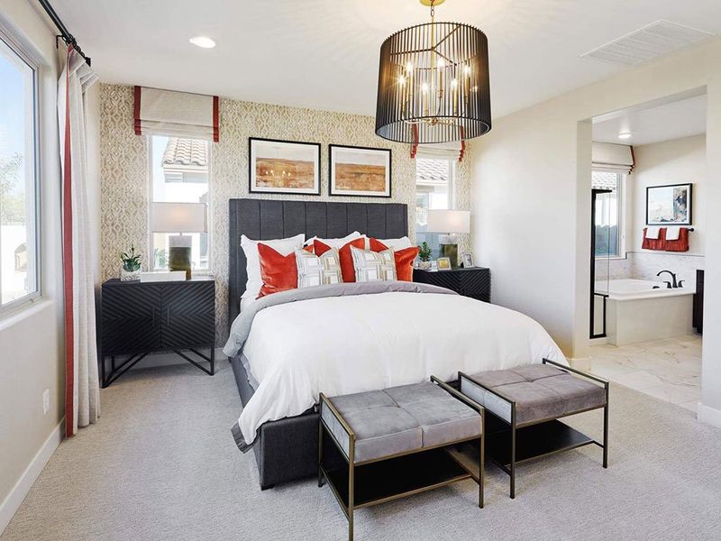 Representative furnished interior of a home built from the 40R2 by Taylor Morrison in Los Cielos at Rancho Mercado, Surprise (Image 6).