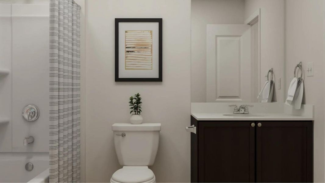 Furnished interior view inside a new home in Waterstone, Kyle (Image 16).