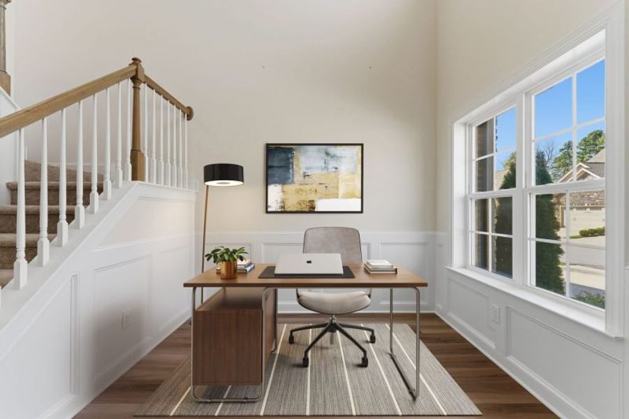 Representative furnished interior of a home built from the Cayman by Keystone Homes NC in Weybridge, Burlington (Image 7). Representative furnished interior of a home built from the Cayman by Keystone Homes NC in Weybridge, Burlington (Image 7).