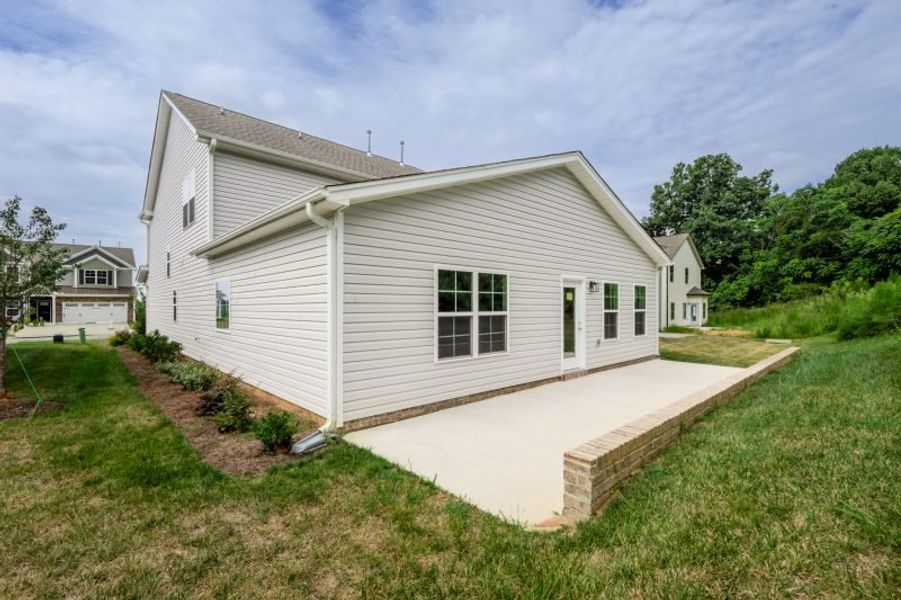 Exterior details and patio area of a home in Miller's Reserve, Winston-Salem (Image 28).