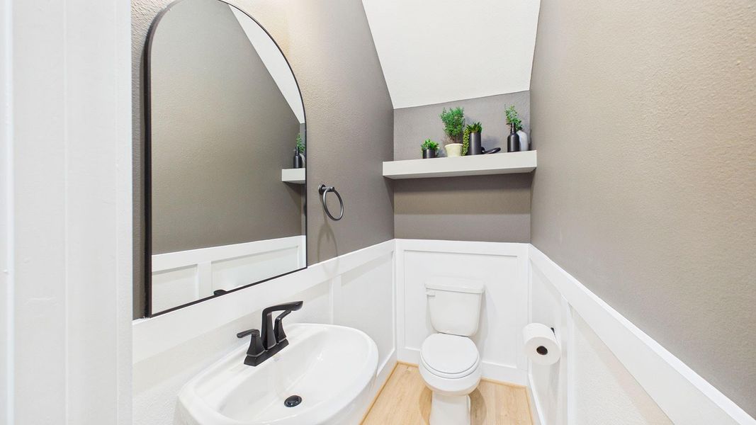 First floor half bath