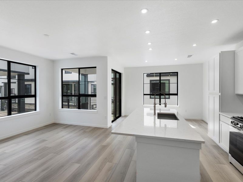 Spacious, unfurnished interior of a new home in The Hub at Virginia Village, Denver (Image 13).