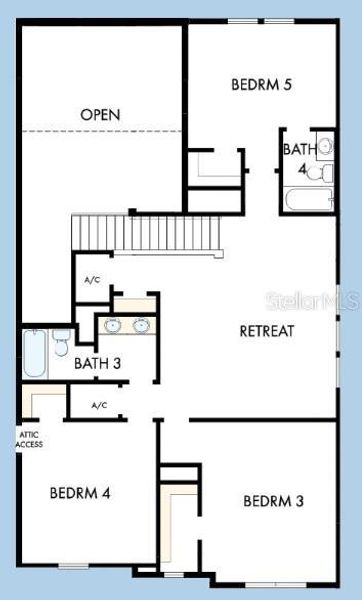 2D floor plan layout of this home in Soleta at Starkey Ranch – Executive Series, Odessa, FL (Image 4). 2D floor plan layout of this home in Soleta at Starkey Ranch – Executive Series, Odessa, FL (Image 4).
