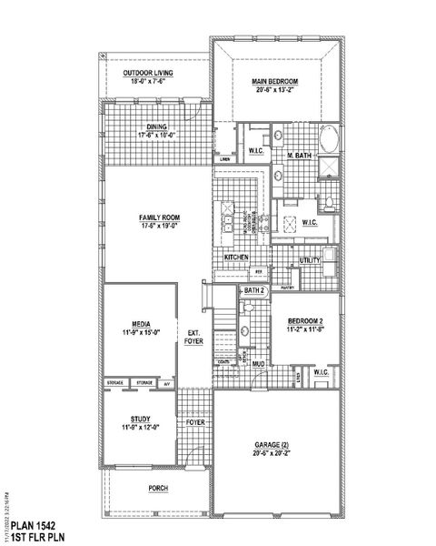 Plan 1542 1st Floor