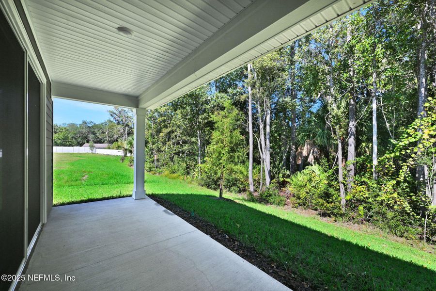 Exterior details and patio area of a home in McGirt's Creek, Yulee (Image 4).