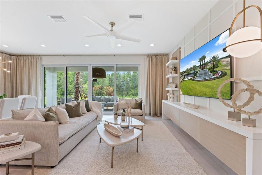 Furnished interior view inside a new home in Valencia Ridge, Wesley Chapel (Image 9).