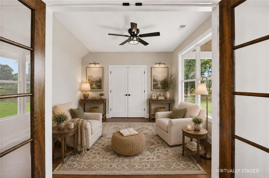 Furnished interior view inside a new home in , Fairmount (Image 44).