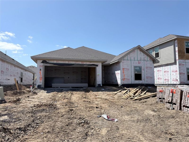 In-progress construction of a new home in Windrose Green, Angleton, TX (Image 5). In-progress construction of a new home in Windrose Green, Angleton, TX (Image 5).