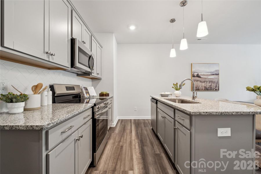 Furnished interior view inside a new home in Nichols Landing, Charlotte (Image 7).