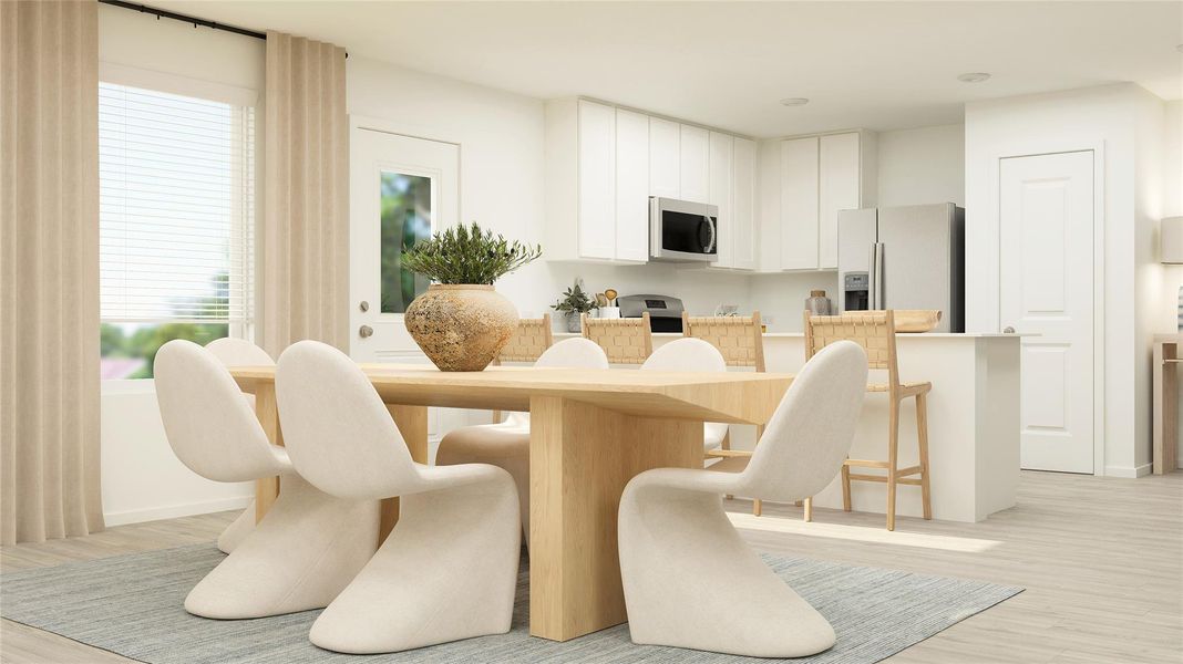 Furnished interior view inside a new home in River Bridge Ranch, San Marcos (Image 34).