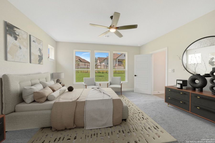 Furnished interior view inside a new home in The Crossvine 45’, Schertz (Image 8).